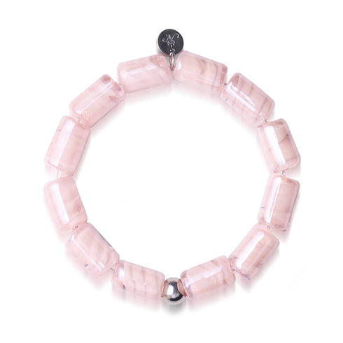 Bracelet en verre Sorceress | Rosé Swirl